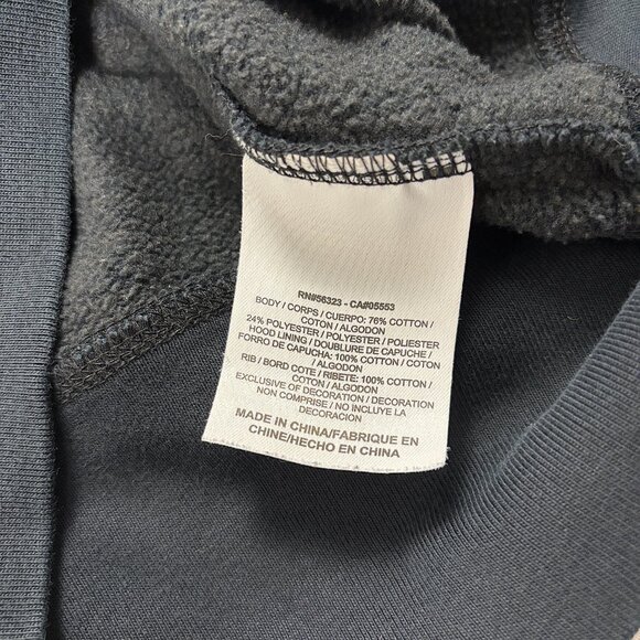 Nike Sportswear Womens Zip Up Hoodie Black Sz M Big Swoosh Spellout - Picture 5 of 8